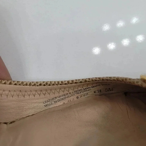 Tory Burch Serena Ballet Flat Vitraux Snake Clay Gold Cap Toe - Picture 7 of 16